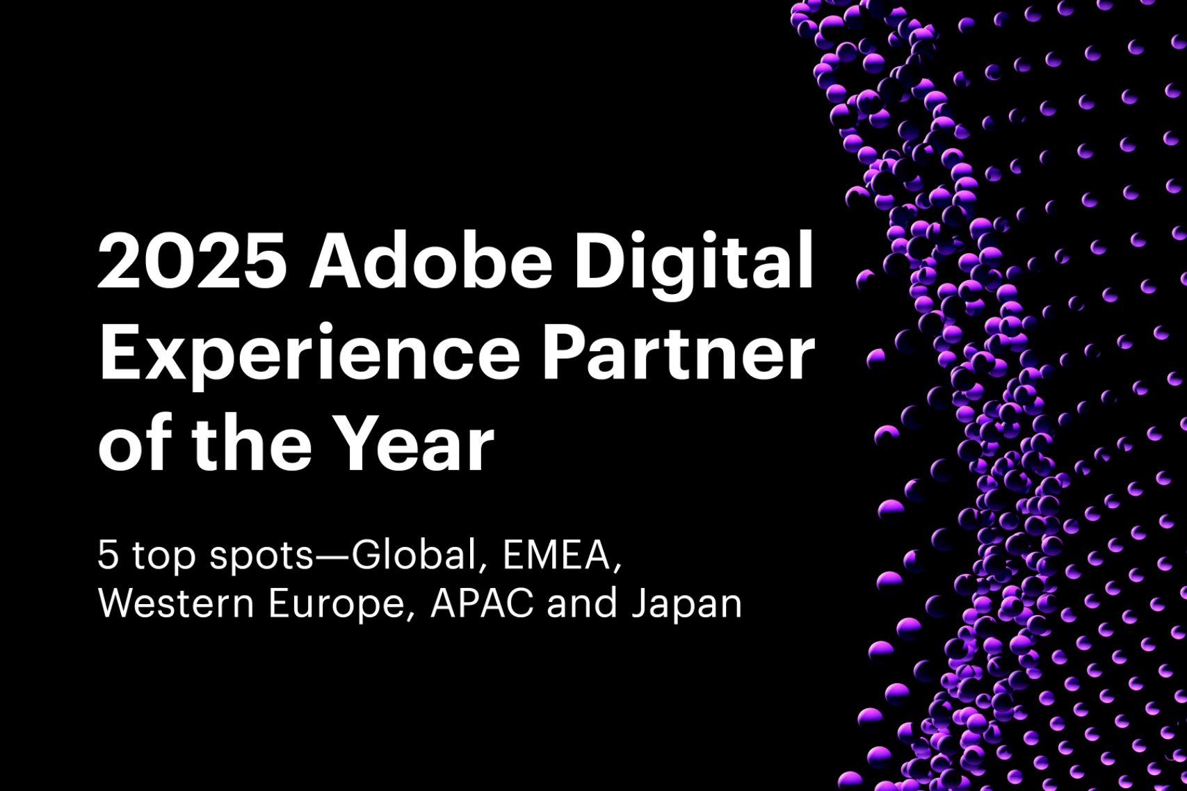 2025 Adobe Digital Experience Partner of the Year